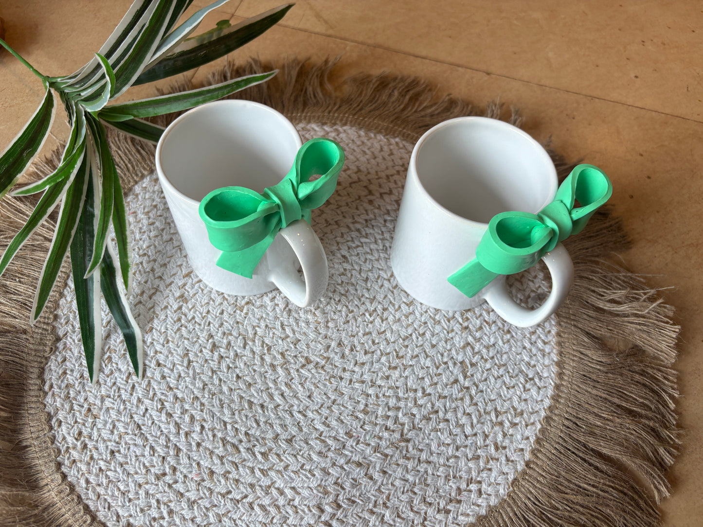 Woven Beige and White Placemats