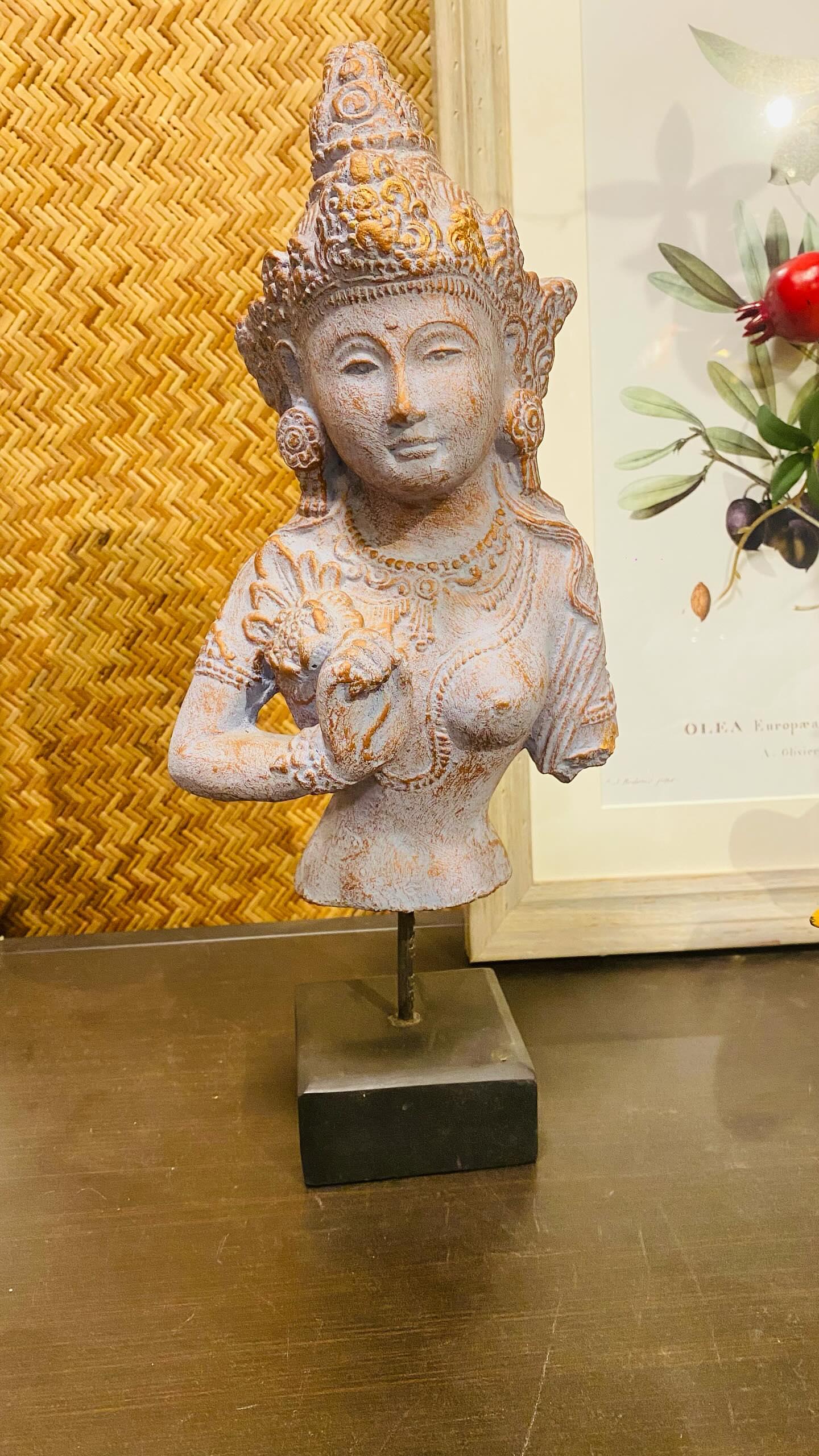 Concrete Goddess Figurine