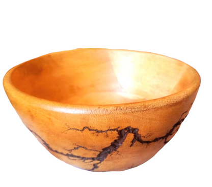 Wooden Large Bowl (Natural Brown Polish)